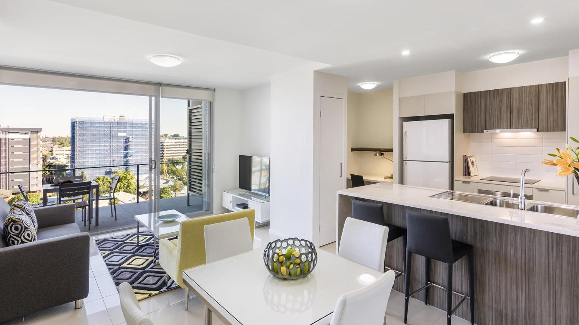 Oaks Brisbane Woolloongabba Suites Szoba fotó
